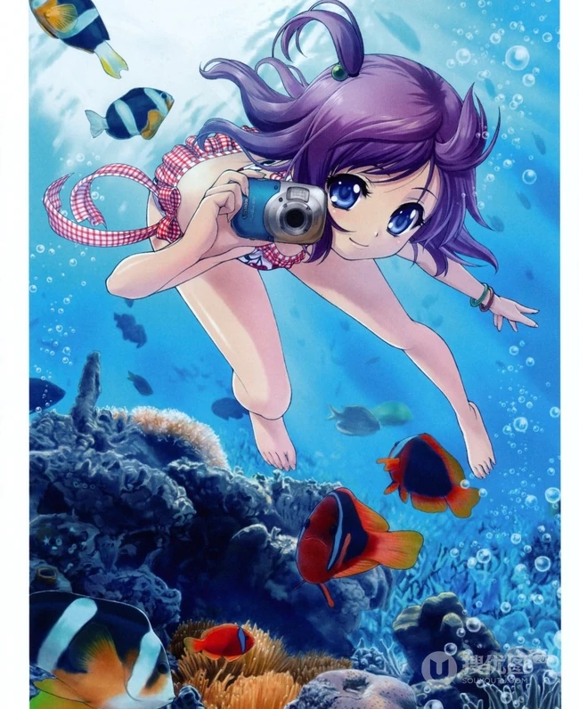 少女爱拍_拿相机的动漫女孩 高清疯狂第二弹