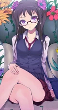眼镜娘_二次元带眼镜少女图片