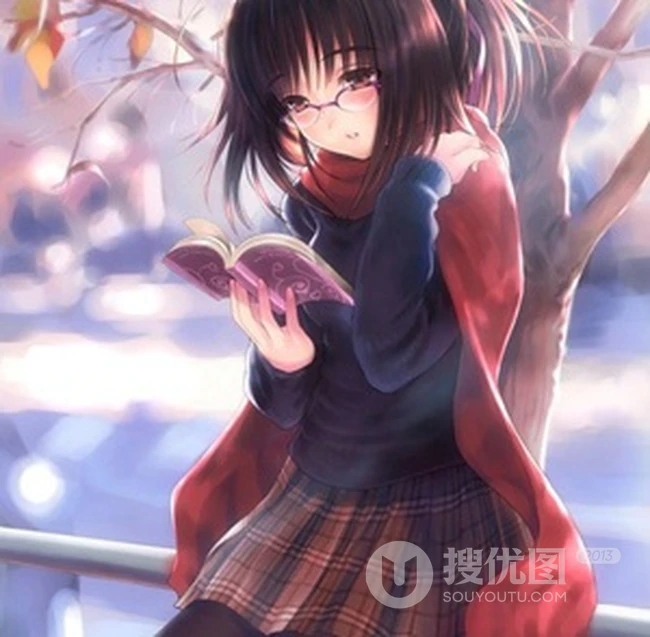 眼镜娘_二次元带眼镜少女图片