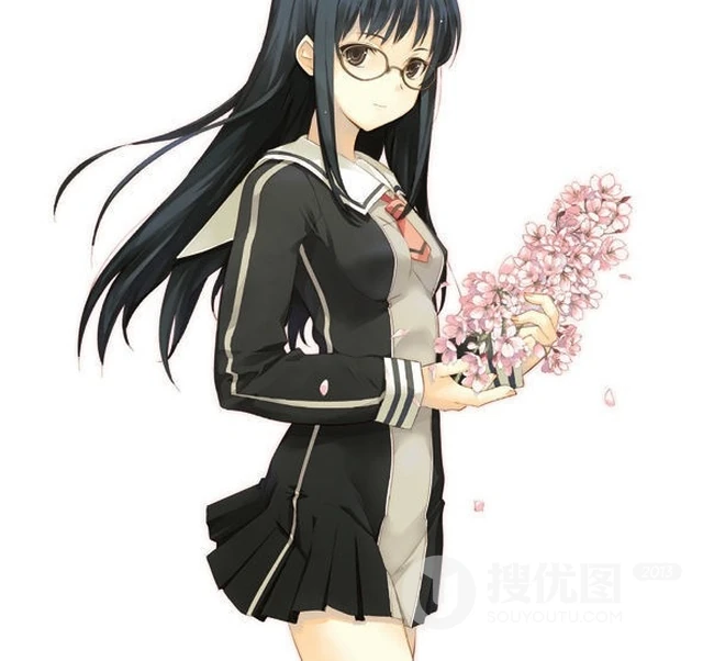 眼镜娘_二次元带眼镜少女图片