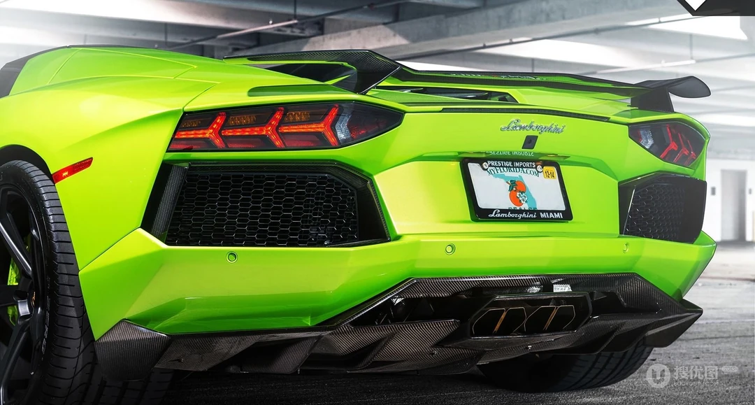 绿色活力兰博基尼Aventador V LP-700-4电脑高清壁纸