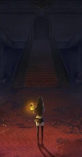大自然插画图片&mdash;穿插于大自然中的女孩美图