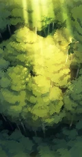 大自然插画图片&mdash;穿插于大自然中的女孩美图