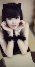 可爱猫女图片，黑猫少女写真萌图集