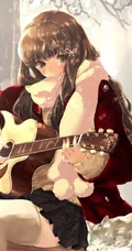 二次元吉他少女图片_那些喜欢音乐的少女们