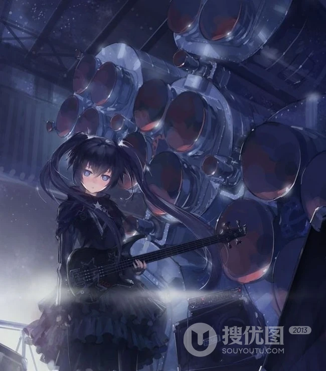 二次元吉他少女图片_那些喜欢音乐的少女们
