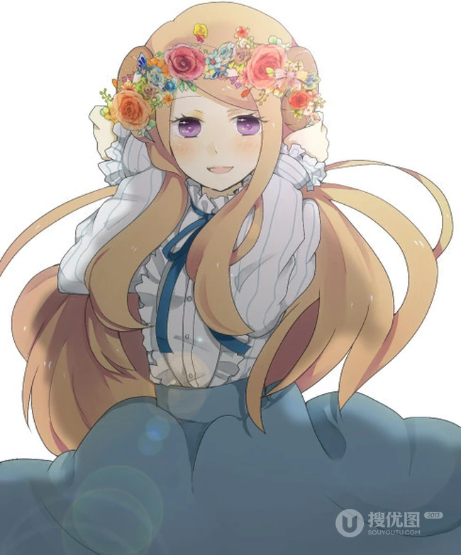 唯美动漫女孩插画背景美图23P 第4张