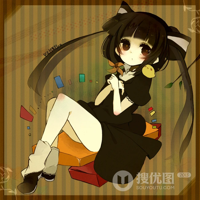 唯美动漫女孩插画背景美图23P 第9张