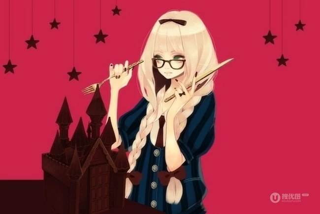 唯美动漫女孩插画背景美图23P 第21张
