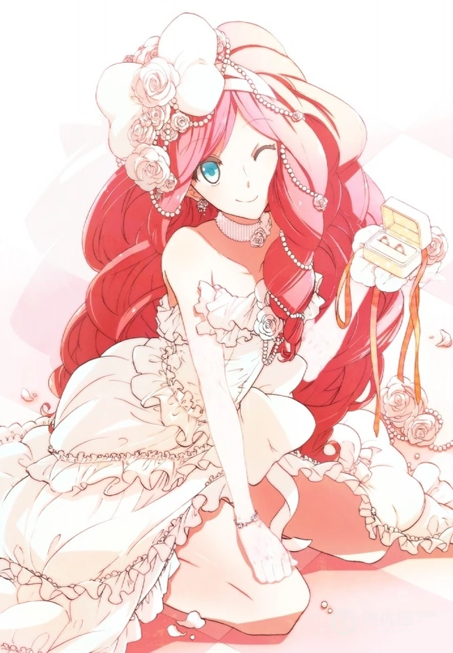 唯美动漫女孩插画背景美图23P 第3张