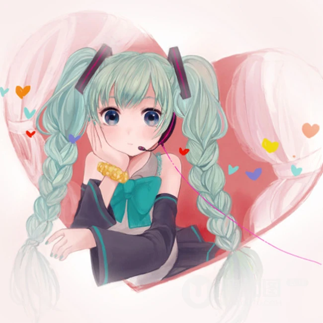 唯美动漫女孩插画背景美图23P 第6张