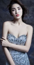 王熙然连衣裙写真图片_时尚气质动人高清6P