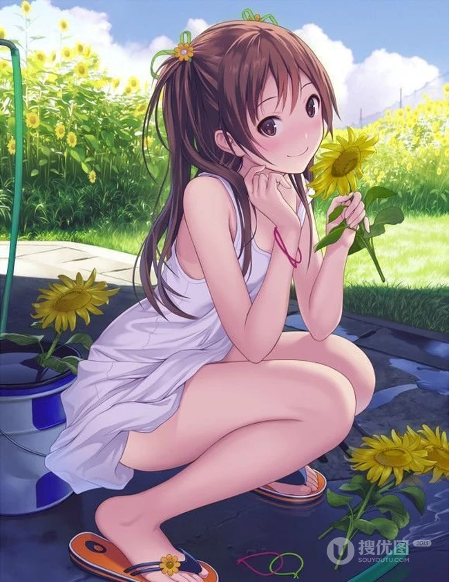 清纯动漫女孩&mdash;&mdash;精选插画12p