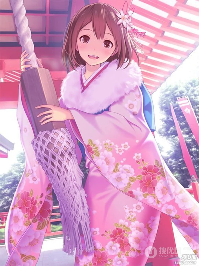 清纯动漫女孩&mdash;&mdash;精选插画12p