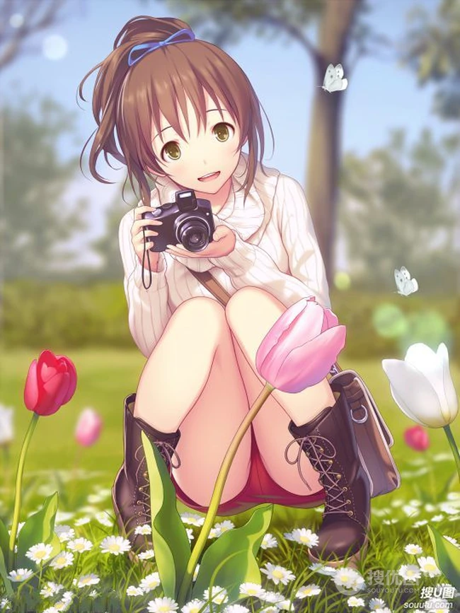 清纯动漫女孩&mdash;&mdash;精选插画12p