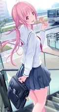 清纯动漫女孩&mdash;&mdash;精选插画12p