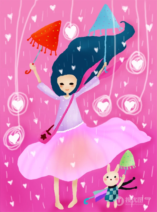 细雨飘摇，等一把雨伞