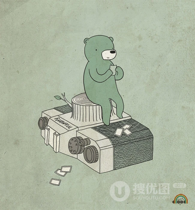 很有爱的一组萌系插画图片