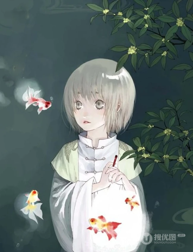 只是几张古风插画背景图-简简单单就好 第6张