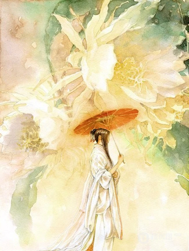 只是几张古风插画背景图-简简单单就好 第3张