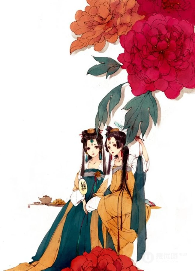 只是几张古风插画背景图-简简单单就好 第10张