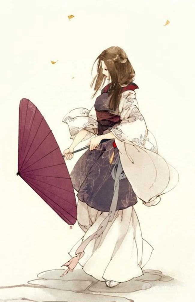 只是几张古风插画背景图-简简单单就好 第2张