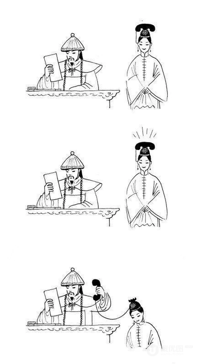 清宫侍女的发型给人的遐想