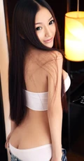 模特张扬一纯&mdash;&mdash;室内紧身牛仔气质写真！