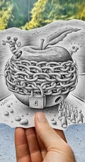 铅笔Vs相机-创意绘画和摄影1