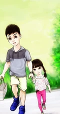 爸爸去哪儿漫画版高清萌图