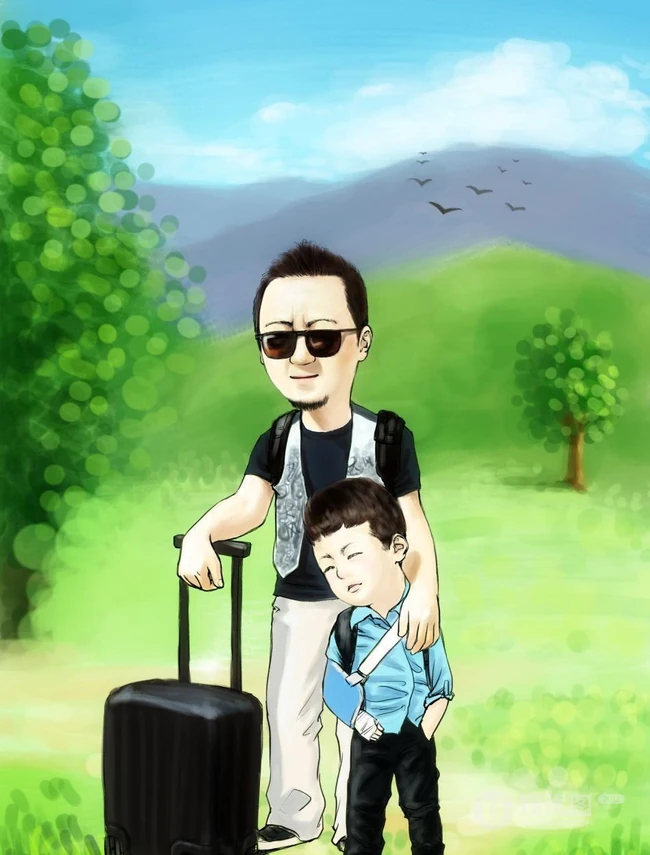 爸爸去哪儿漫画版高清萌图