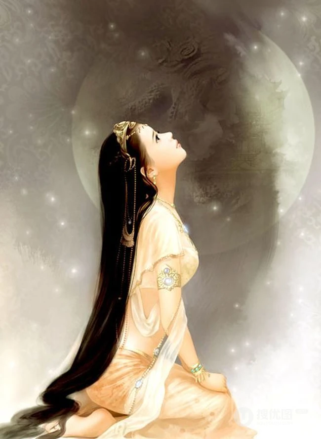 古风美人图-赠婢诗