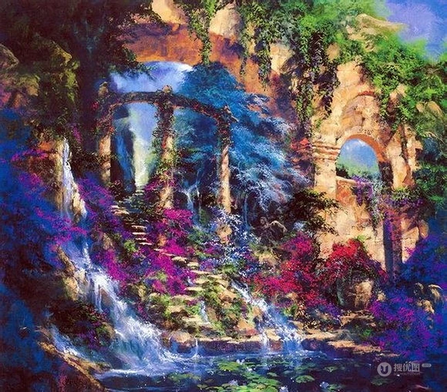 这是一次梦幻场景的邂逅，森系梦幻背景图片 第7张
