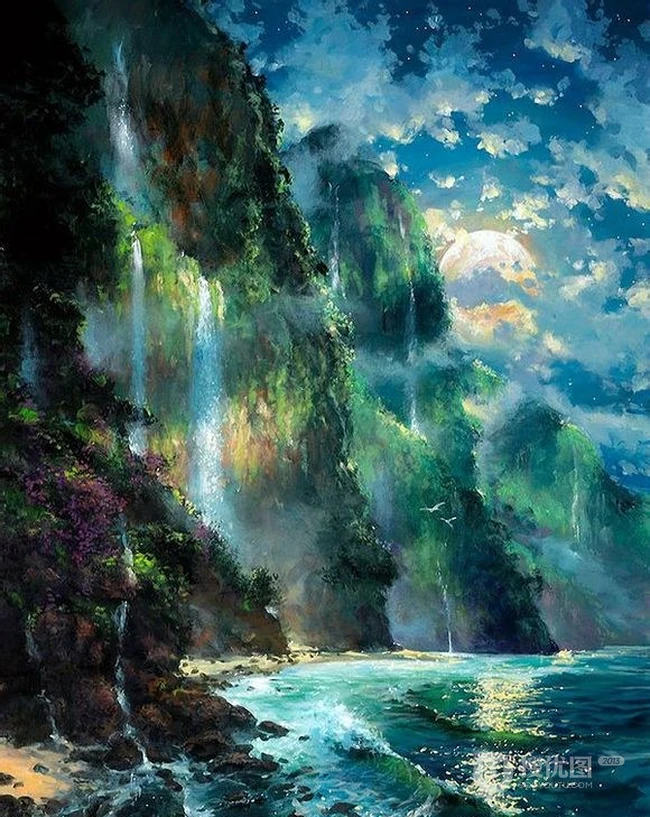 这是一次梦幻场景的邂逅，森系梦幻背景图片 第5张
