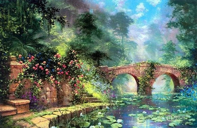 这是一次梦幻场景的邂逅，森系梦幻背景图片 第4张