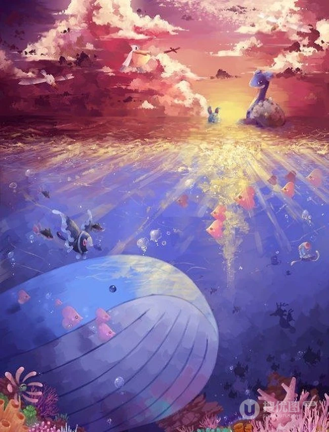 唯美插画_如梦亦如幻的背景图 第8张
