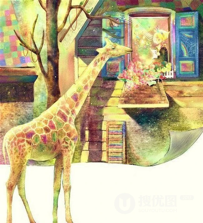 唯美插画_如梦亦如幻的背景图 第6张