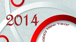 HAPPY2014文字桌面高清壁纸