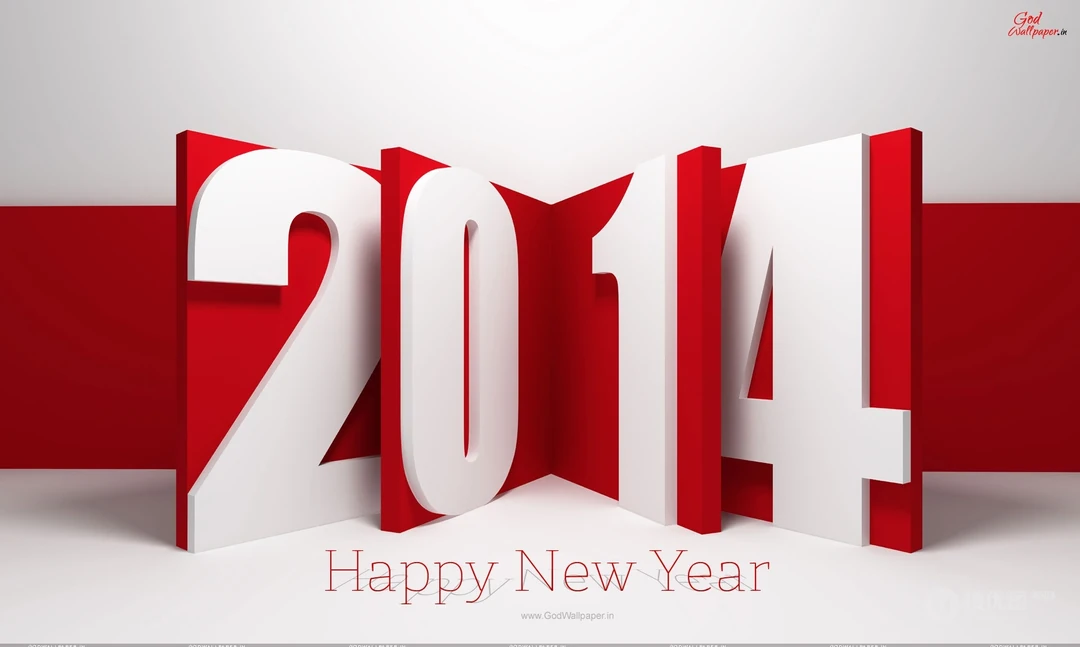 HAPPY2014文字桌面高清壁纸
