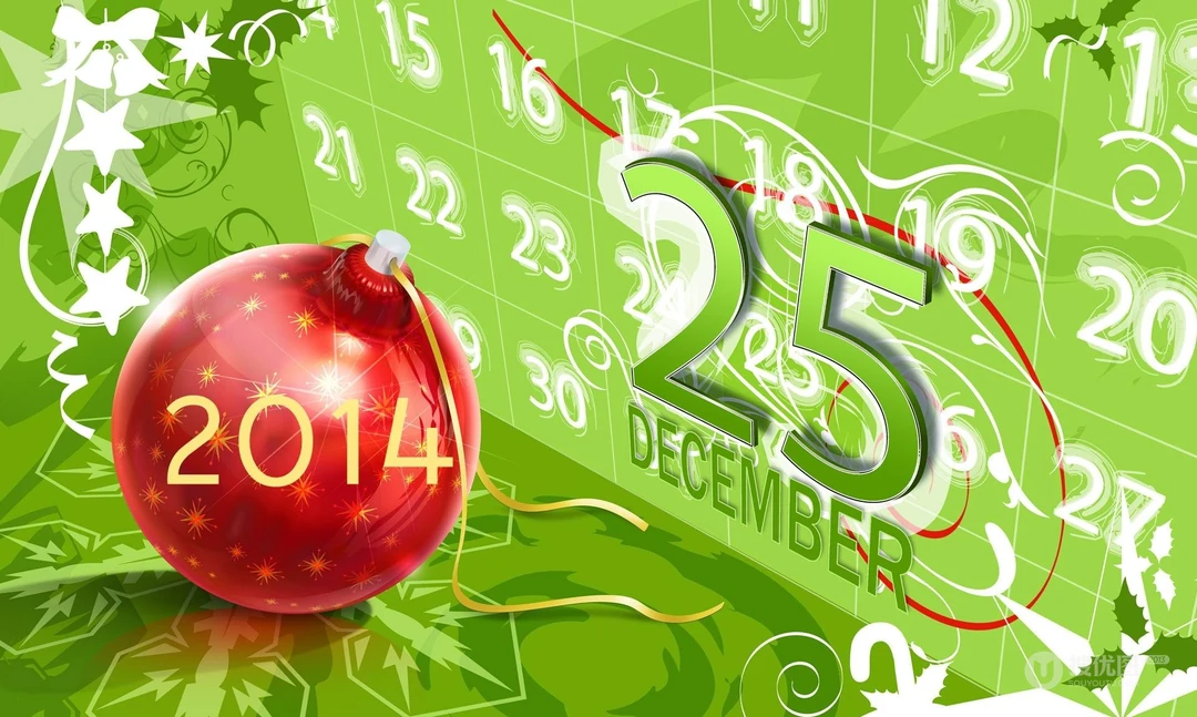 HAPPY2014文字桌面高清壁纸