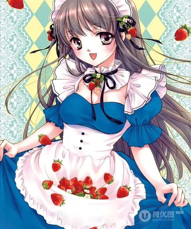 女仆装_二次元女仆装少女图片