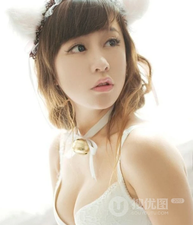 美模朵比dobby纯白色气质写真图片