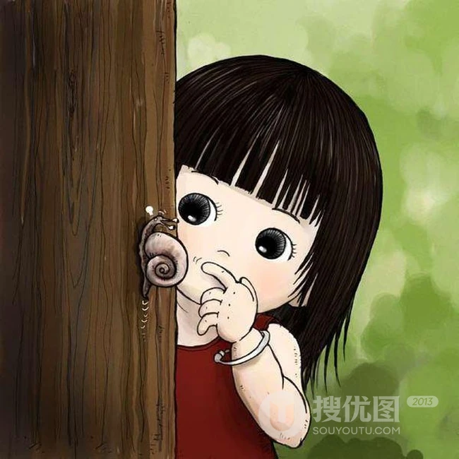 妈妈的小棉袄-唯美可爱插画背景图 第1张