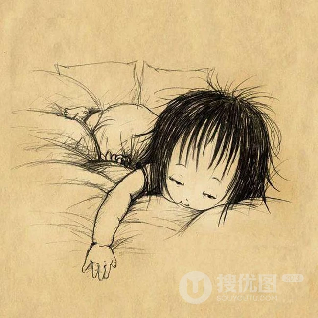 妈妈的小棉袄-唯美可爱插画背景图 第13张