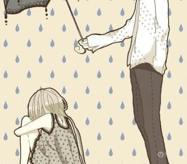 遮风挡雨~撑伞女孩动漫美图
