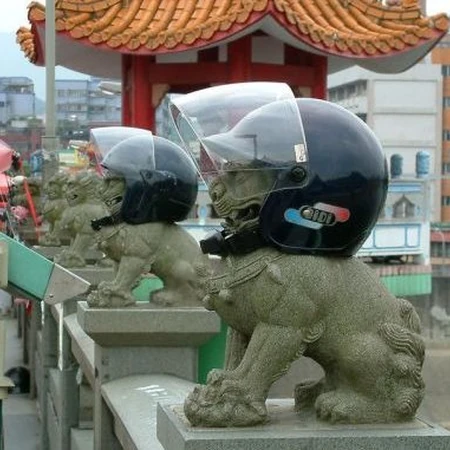 全副武装的石狮子