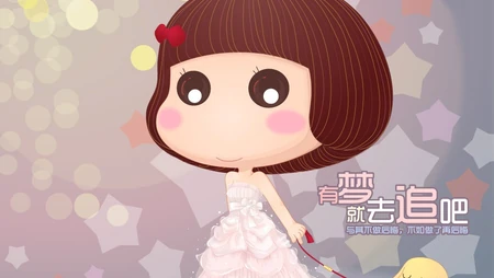 可爱卡通婚纱图片~玫瑰的刺