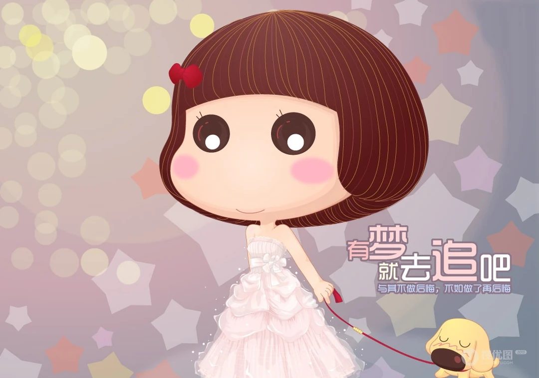 可爱卡通婚纱图片~玫瑰的刺