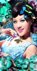 女歌手春天~百变纯美写真资料