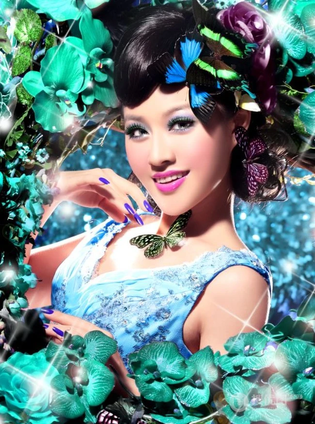 女歌手春天~百变纯美写真资料